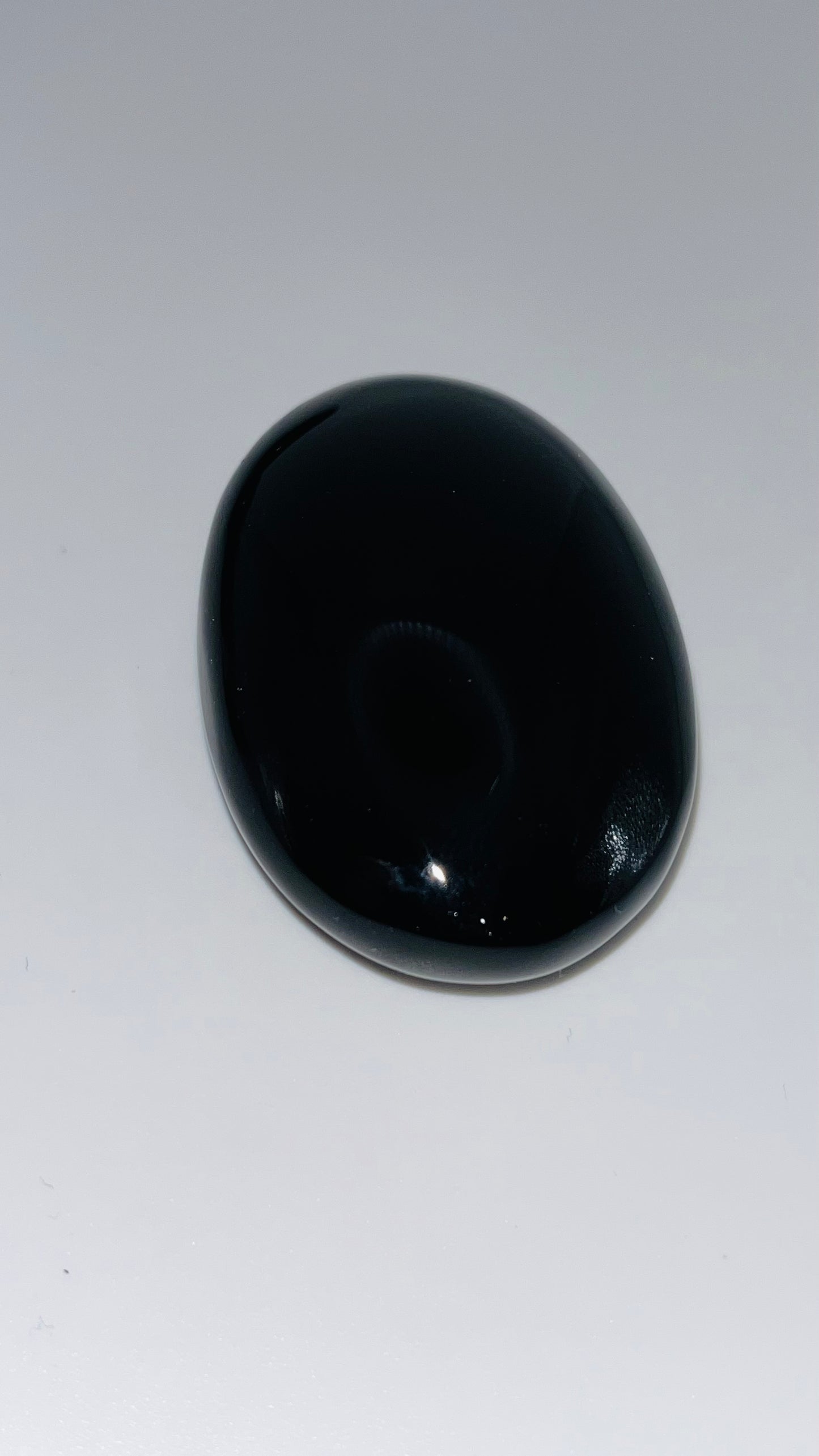 Black Obsidian palm stone