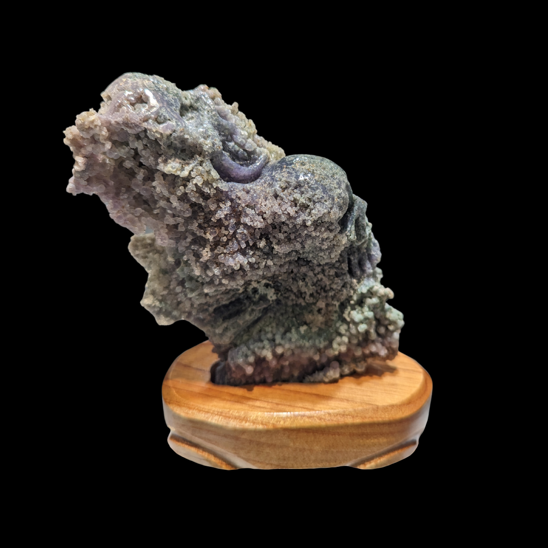 Grape Agate skull Carving