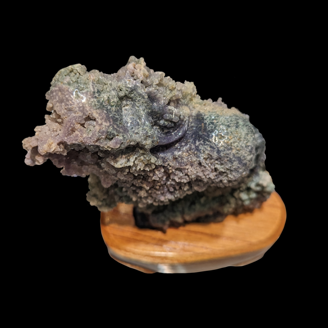 Grape Agate skull Carving