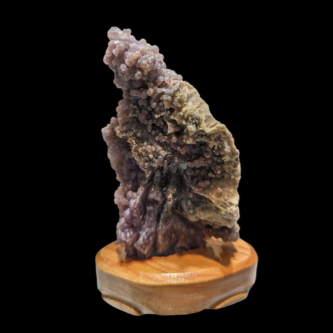 Grape Agate skull Carving