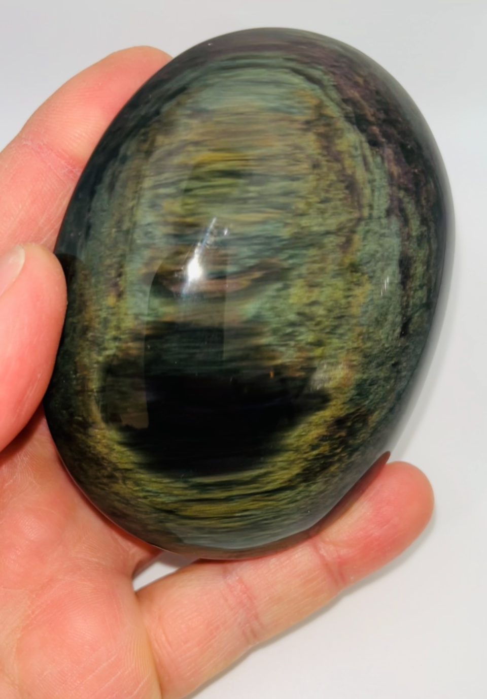 Rainbow Obsidian Palm Stone 245g Large