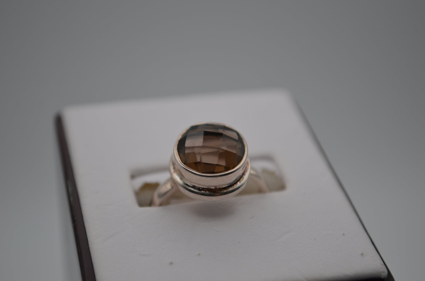 smokey quartz ring