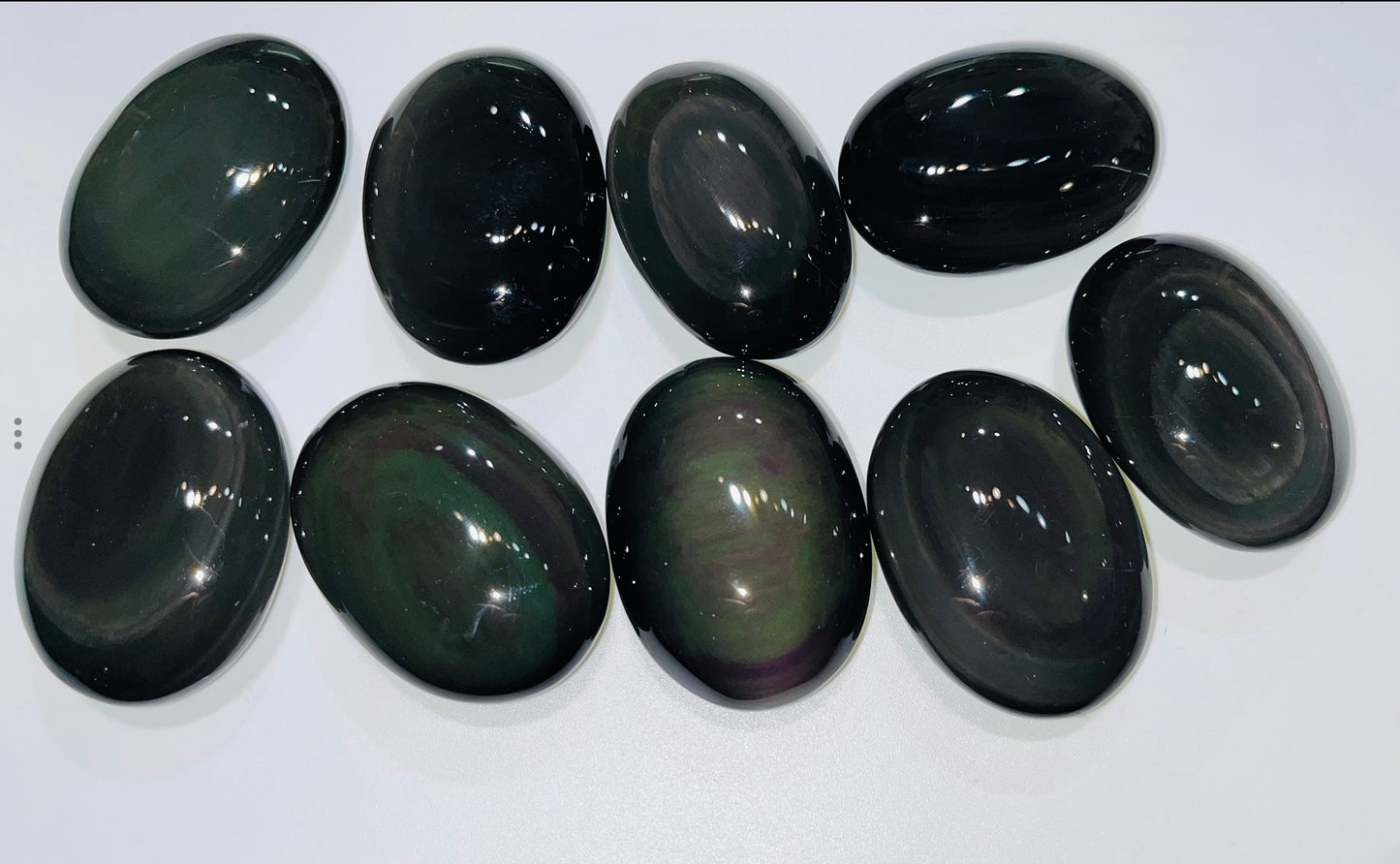 Rainbow Obsidian palm stone