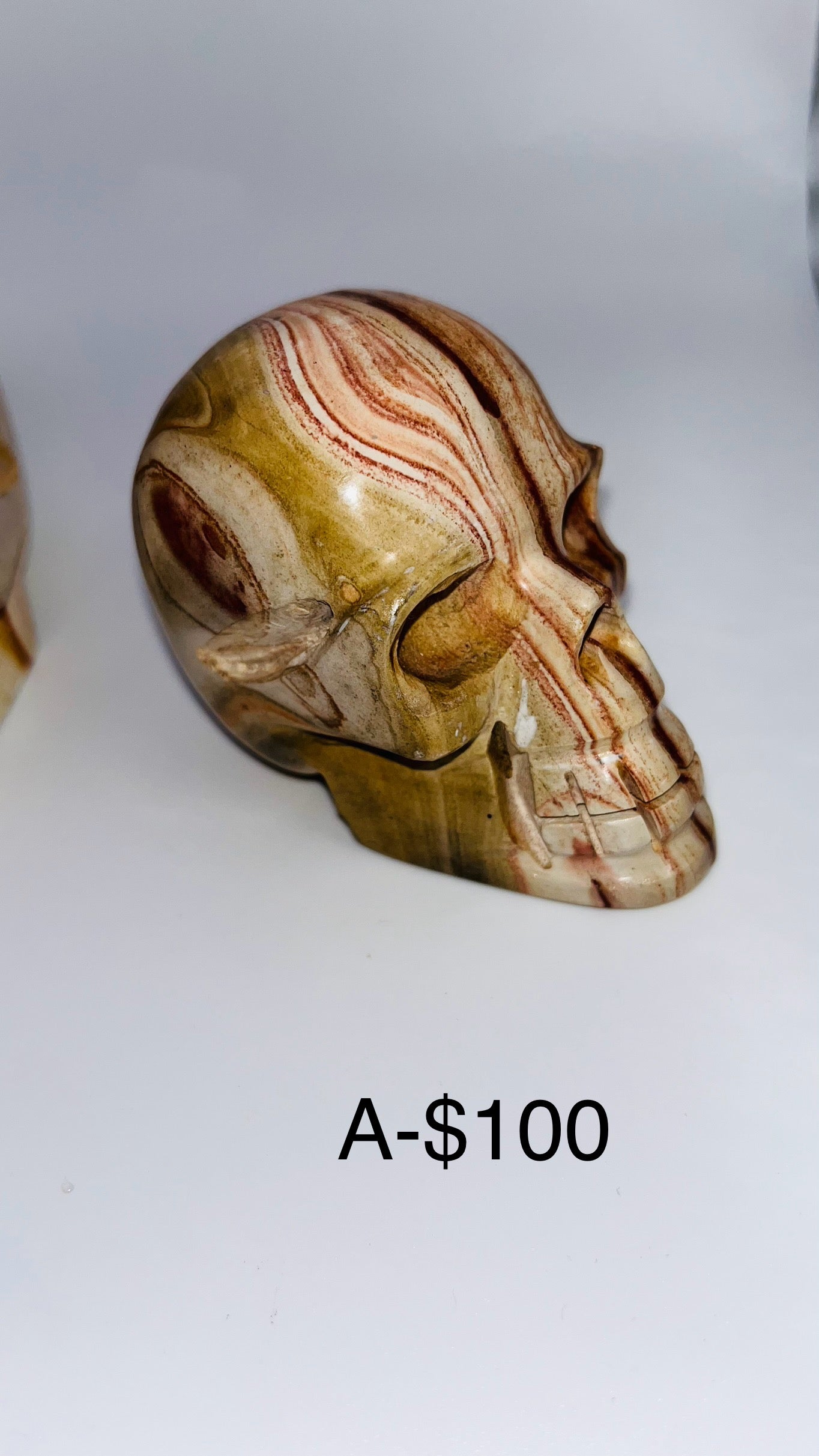 Rainbow Jasper Skull Heads