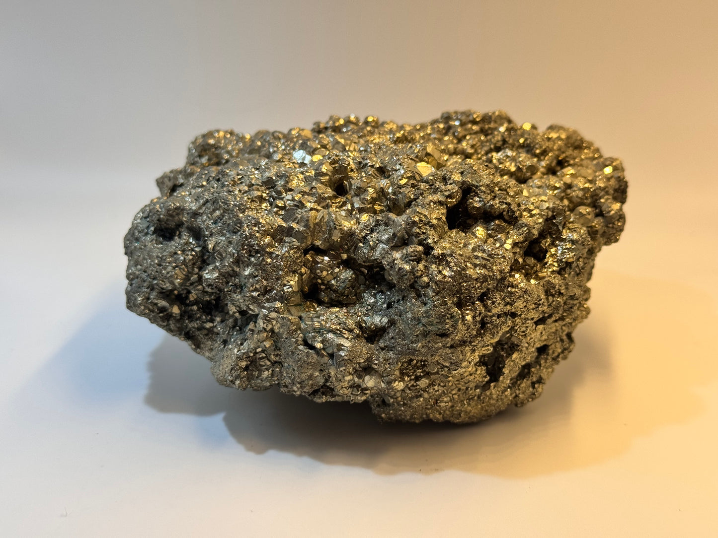 Iron pyrite crystals