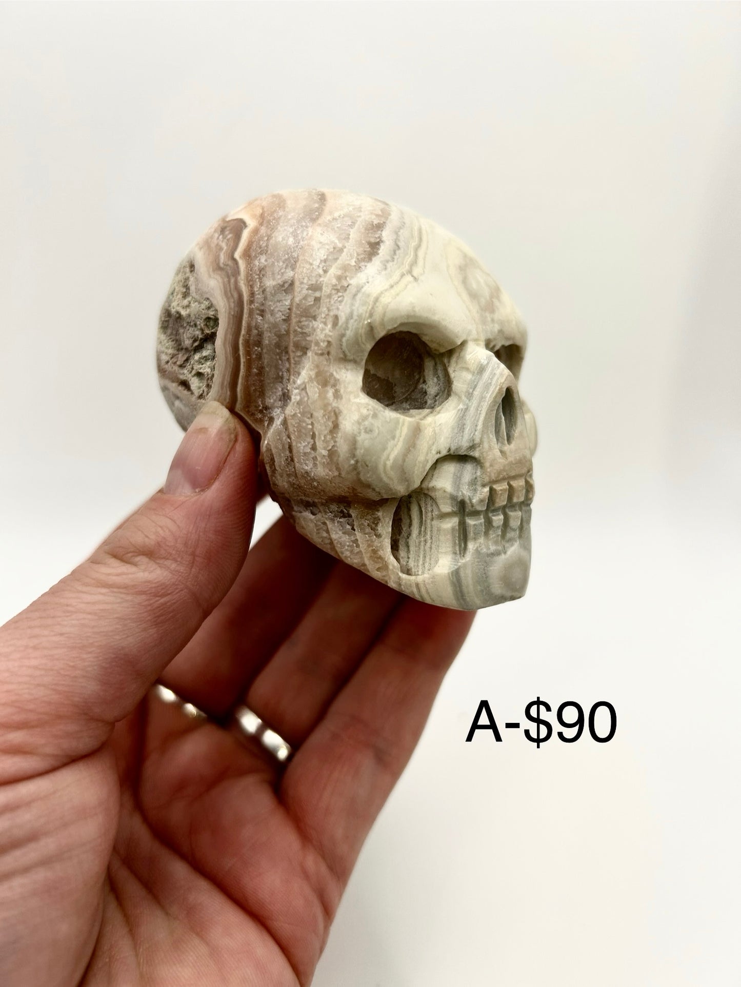 Rhodo Chrosite Skull Head