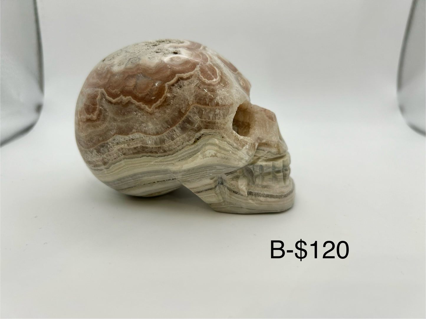 Rhodo Chrosite Skull Head