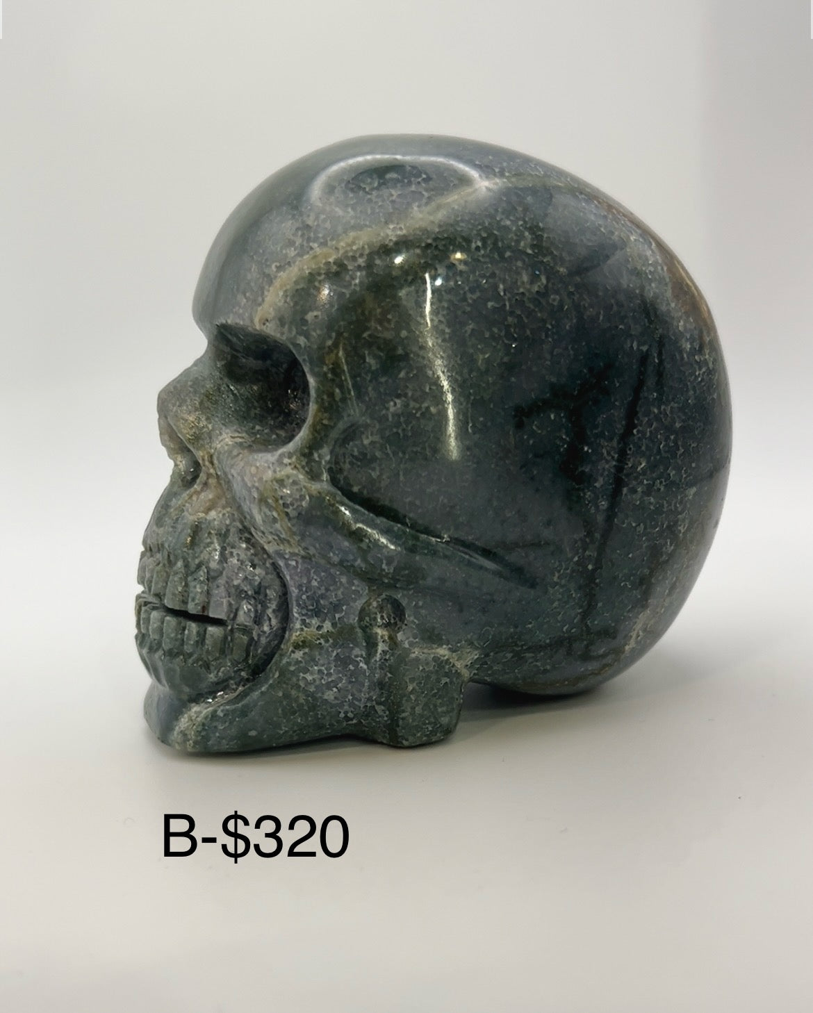Grape Agate Skull Heads