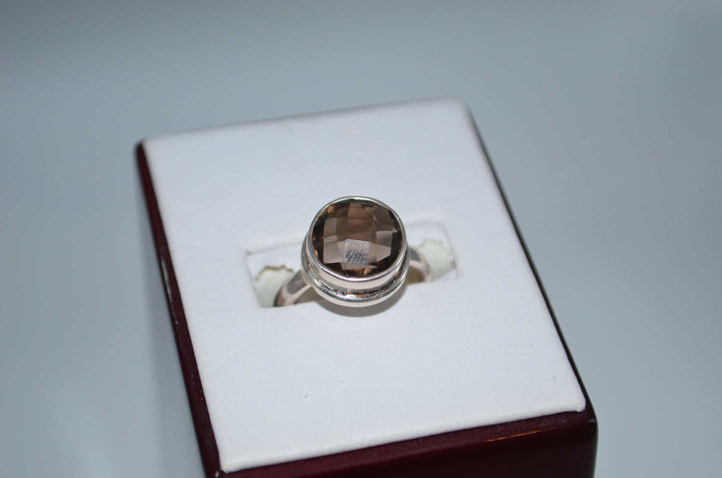 smokey quartz ring