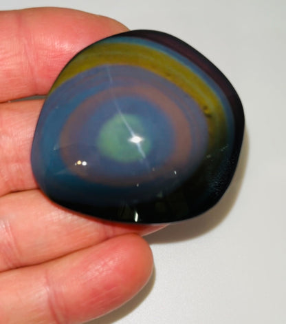 Rainbow Obsidian Palm Stone 37g medium