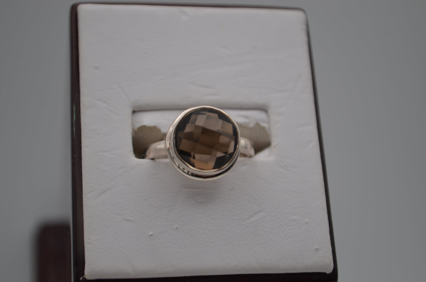 smokey quartz ring
