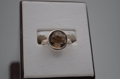 smokey quartz ring