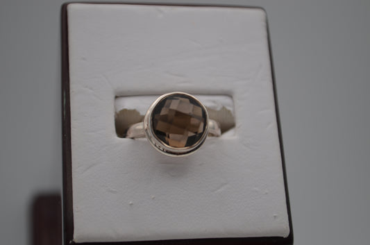 smokey quartz ring