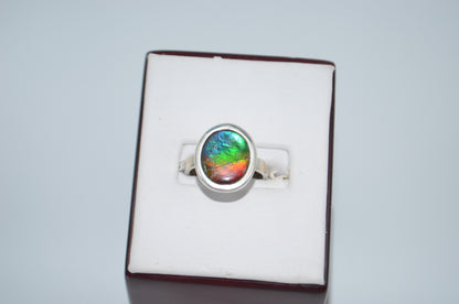 ammolite ring