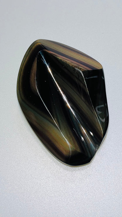 Rainbow Obsidian Palm Stone 37g medium