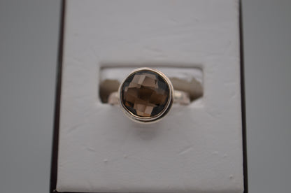 smokey quartz ring