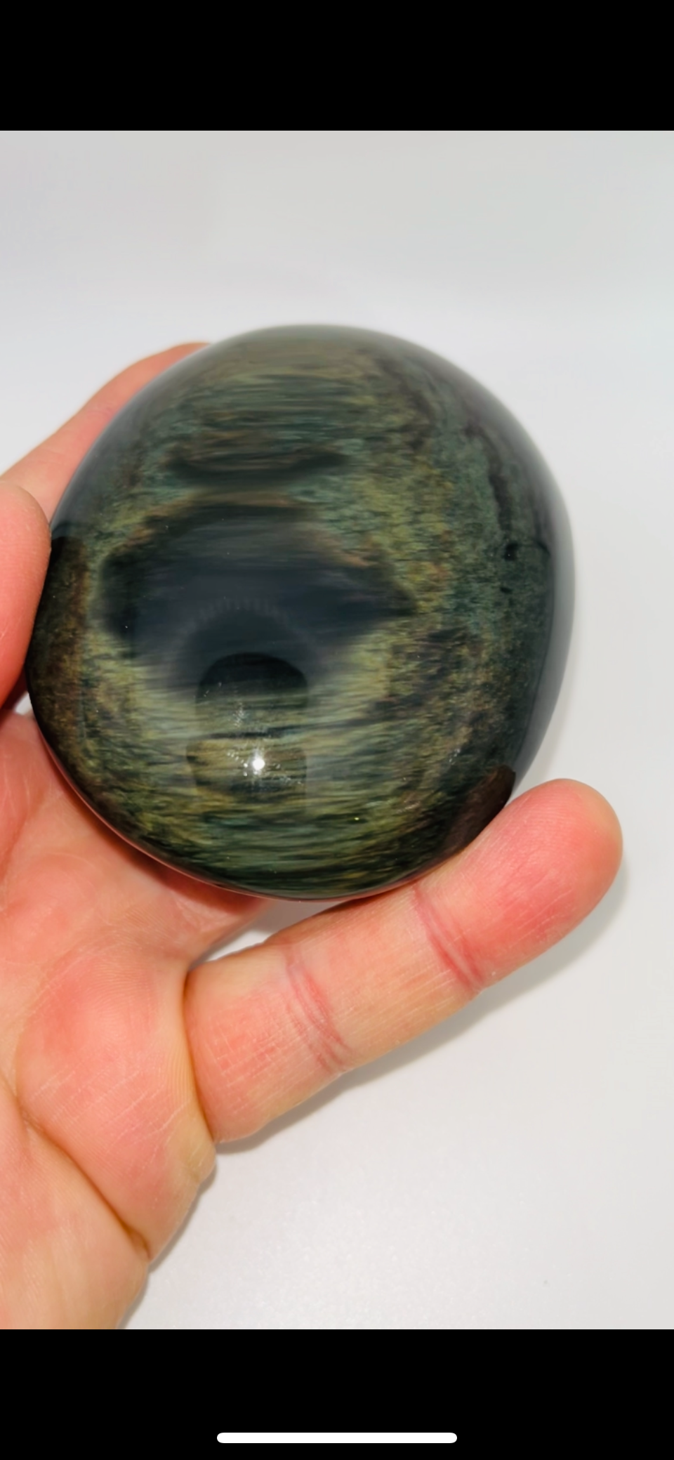 Rainbow Obsidian Palm Stone 245g Large