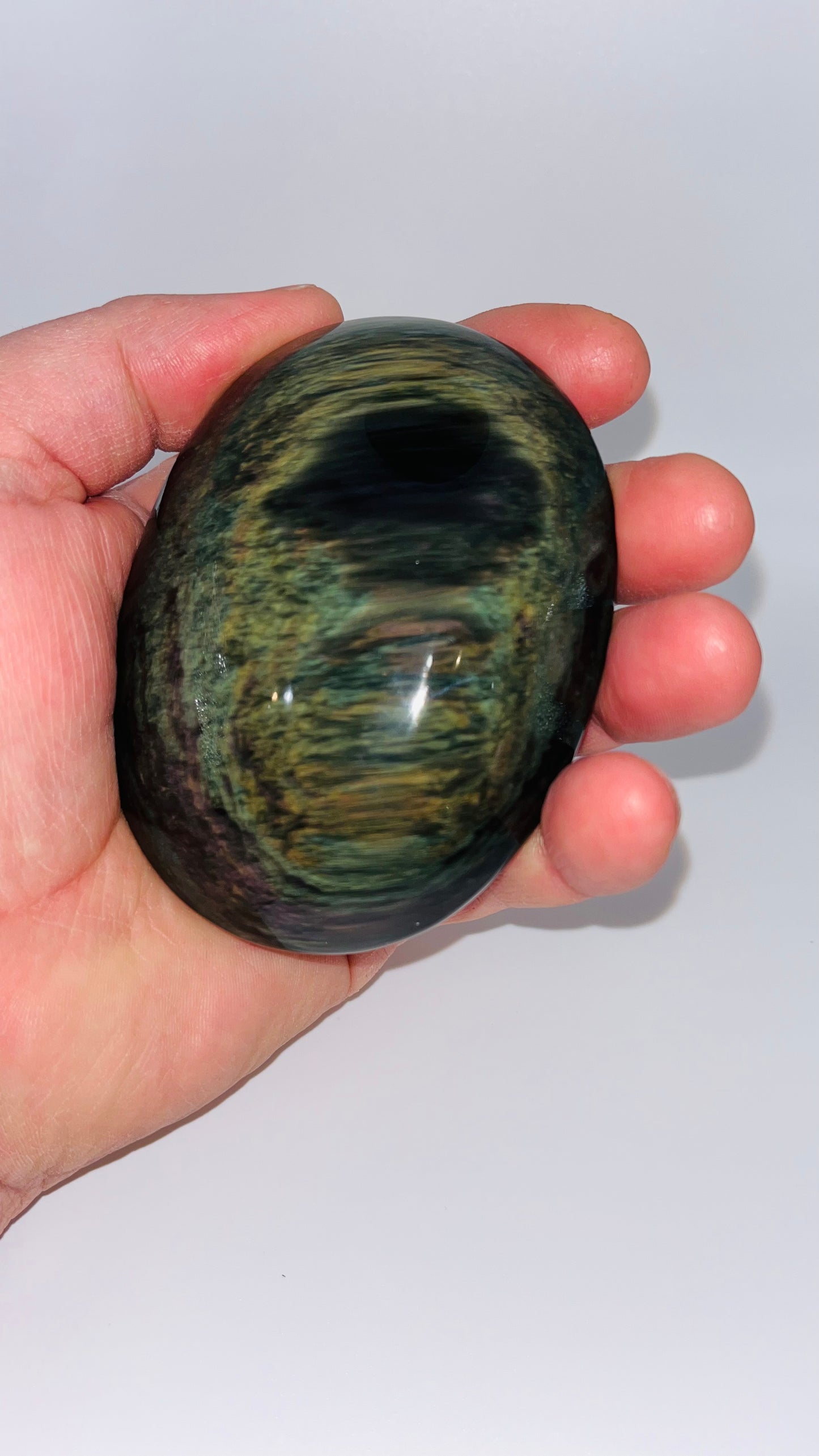 Rainbow Obsidian Palm Stone 245g Large