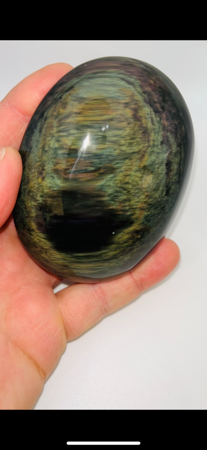 Rainbow Obsidian Palm Stone 245g Large