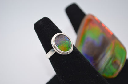 ammolite ring