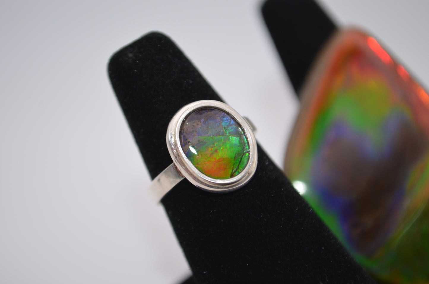 ammolite ring
