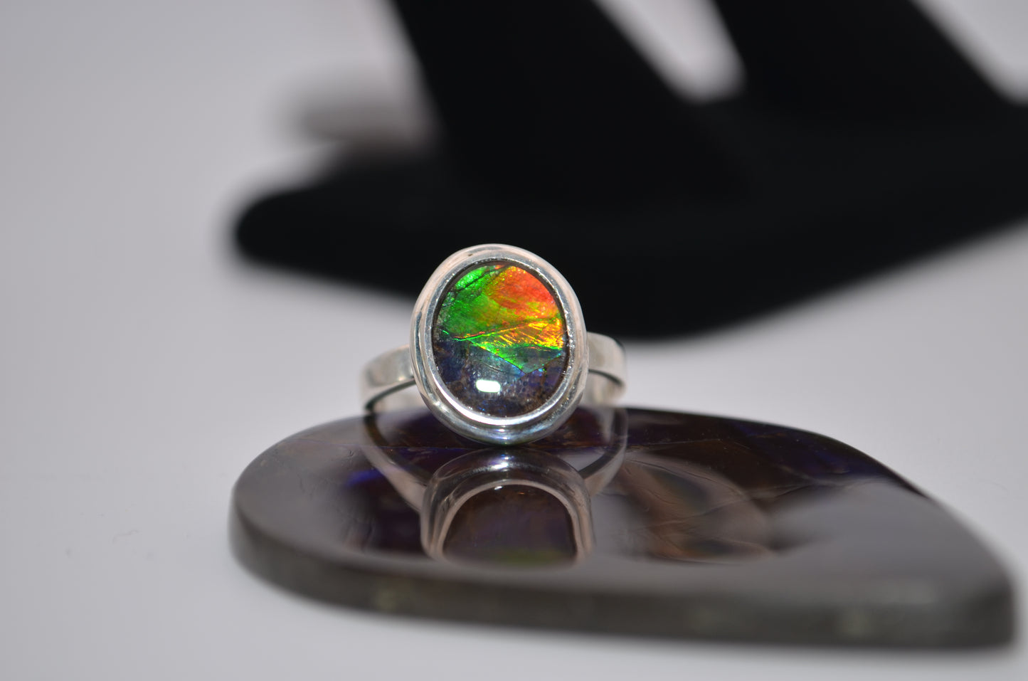 ammolite ring