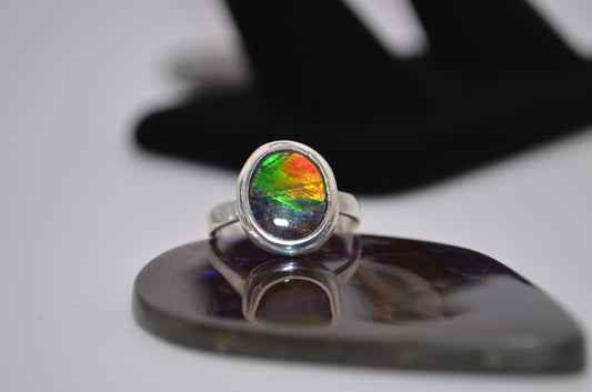 ammolite ring