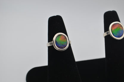 ammolite ring