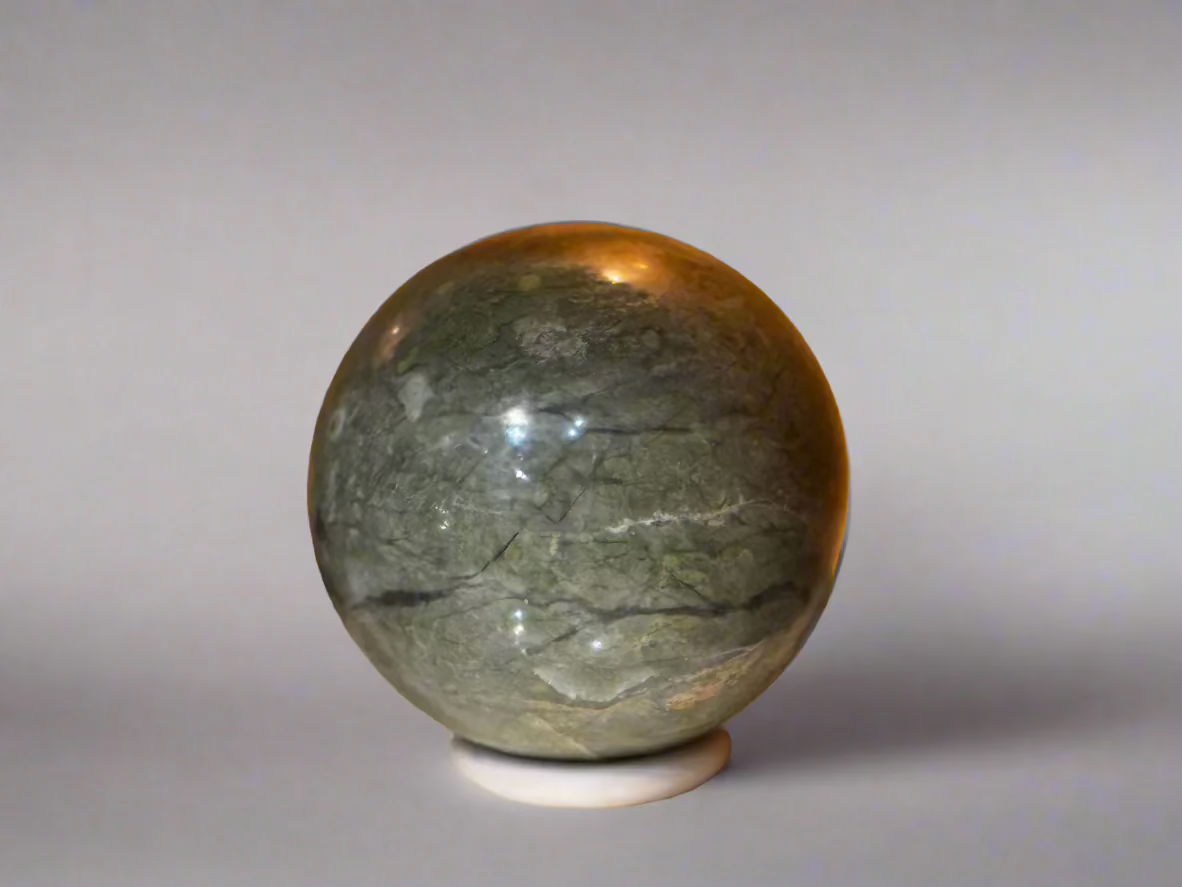 opalized serpentine stone sphere