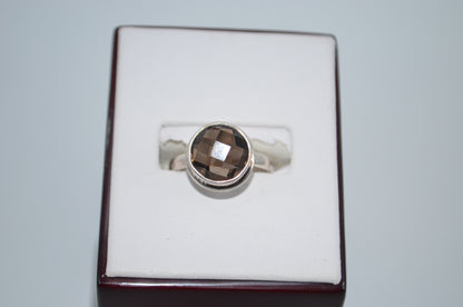 smokey quartz ring