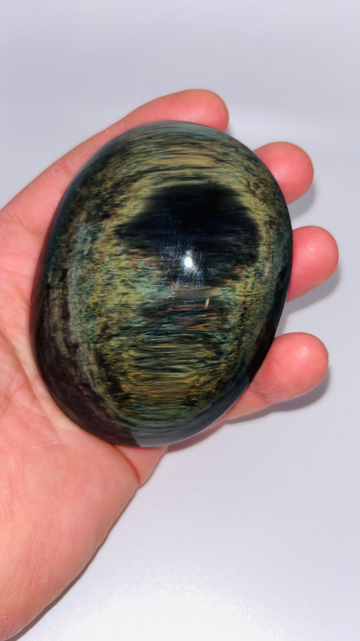 Rainbow Obsidian Palm Stone 245g Large