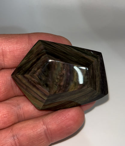 Rainbow velvet Obsidian 43 gram medium palm stone