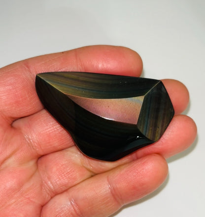 Rainbow Obsidian Palm Stone 36g medium