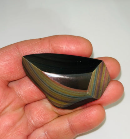 Rainbow Obsidian Palm Stone 36g medium