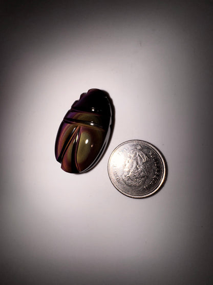 Rainbow Obsidian cabochons
