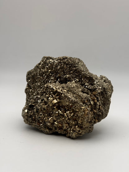 Iron pyrite crystals