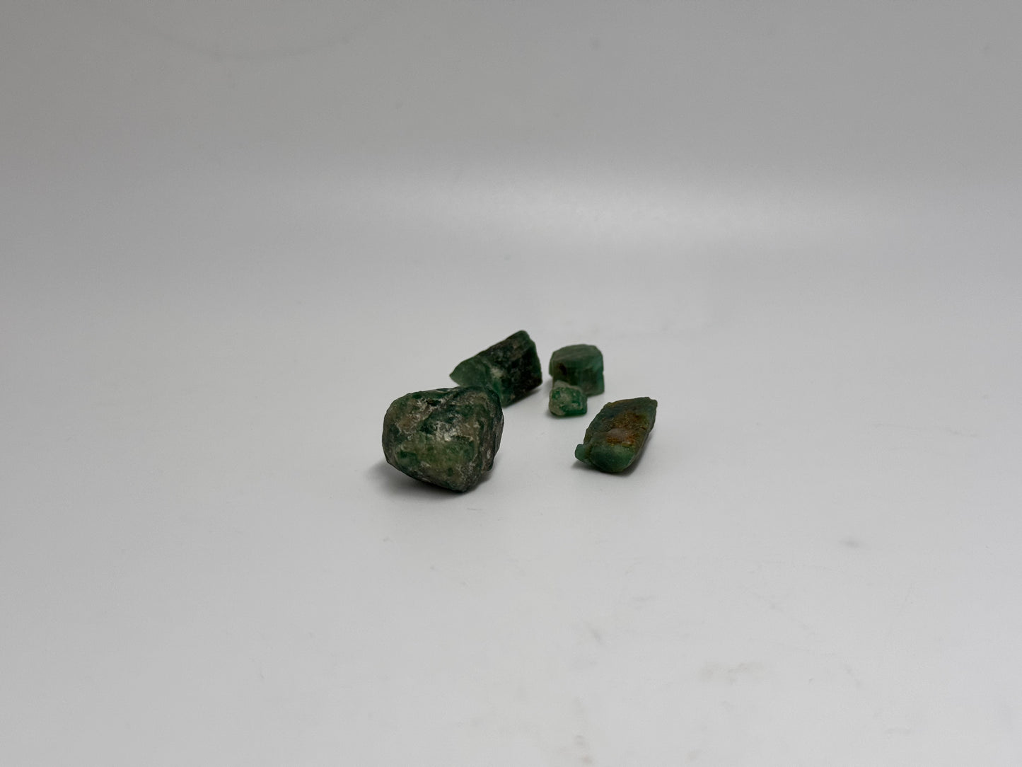 Rough emeralds