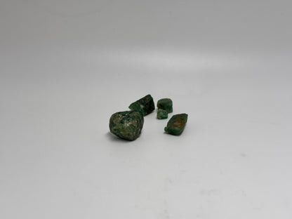 Rough emeralds