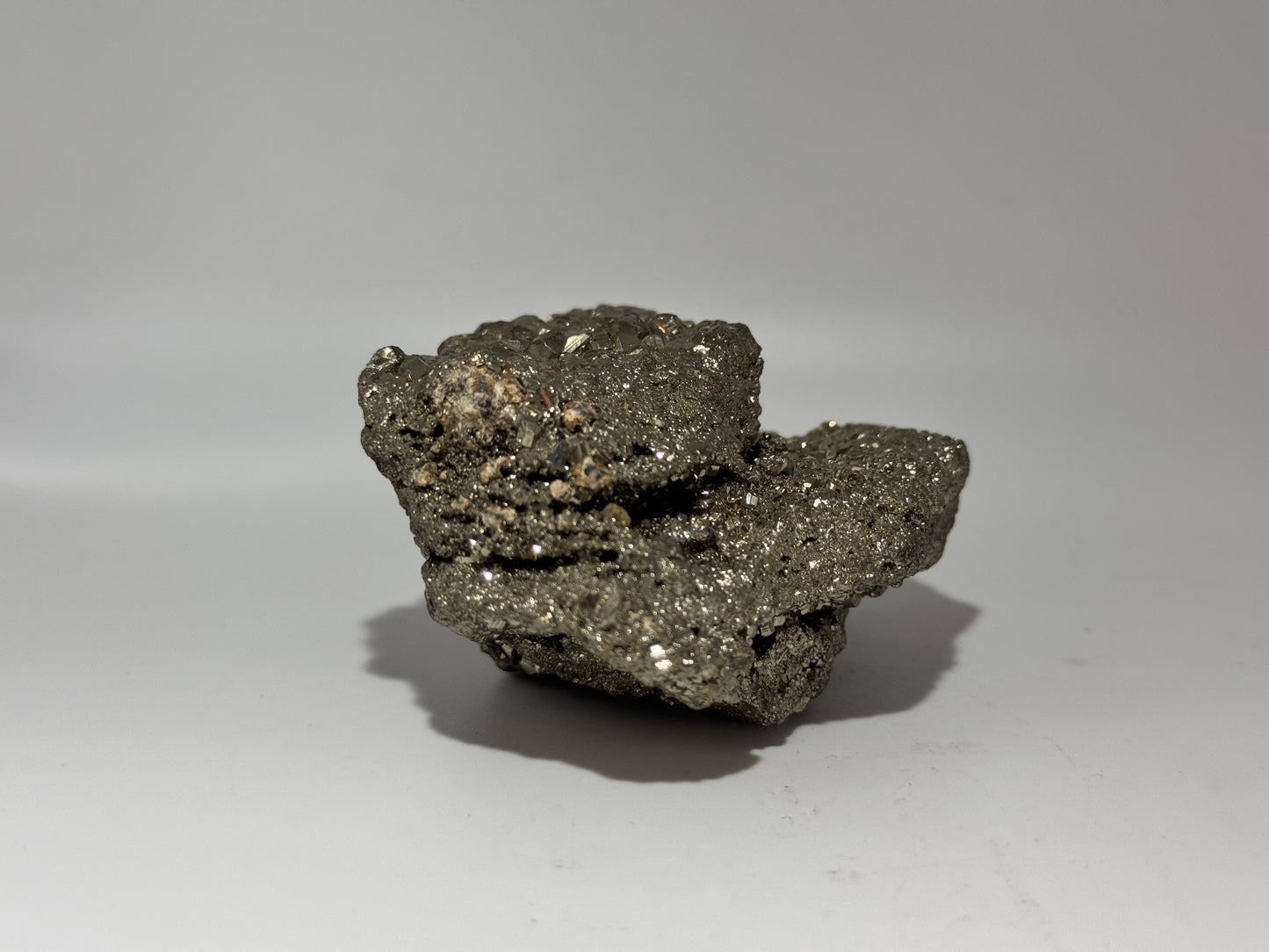 Iron pyrite crystals