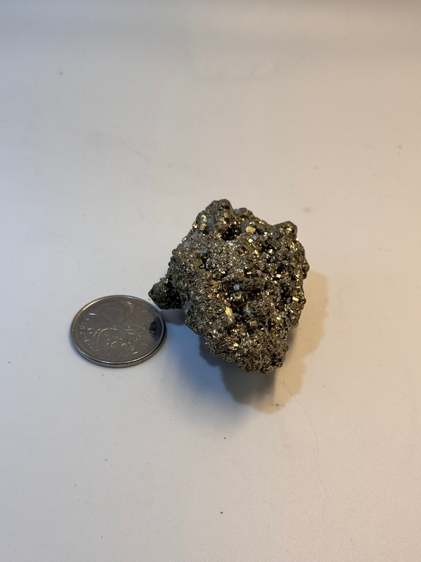 Iron pyrite crystals
