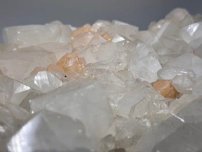 Large Apophyllite & Peach Calcite