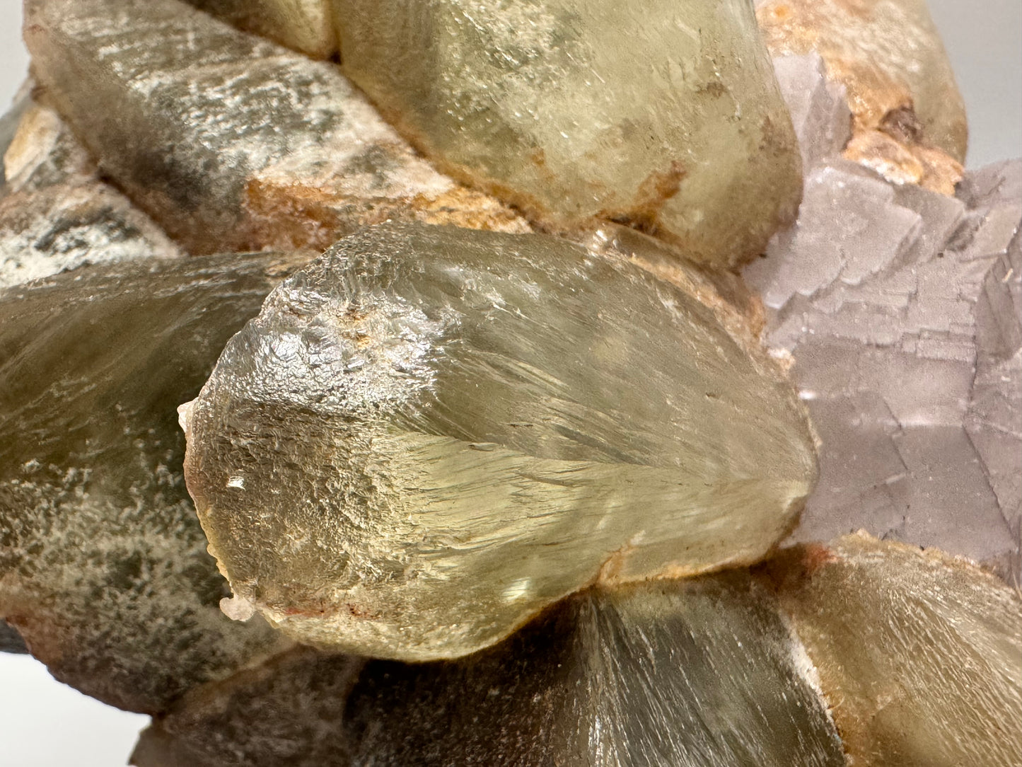 Dogtooth calcite fluorite cluster