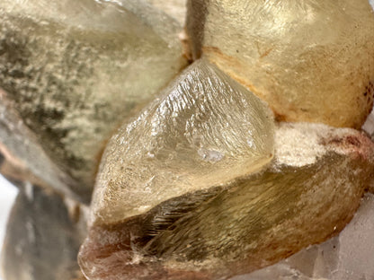 Dogtooth calcite fluorite cluster