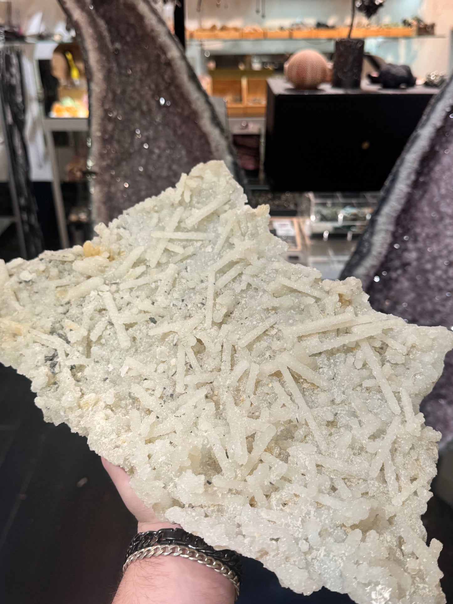 Prehnite After Laumontite pseudomorph