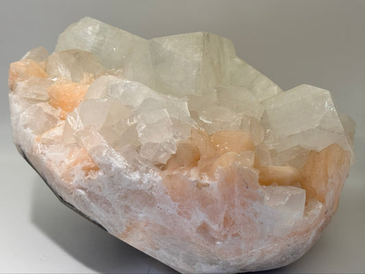 Apophyllite and Peach stone