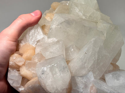 Apophyllite and Peach stone