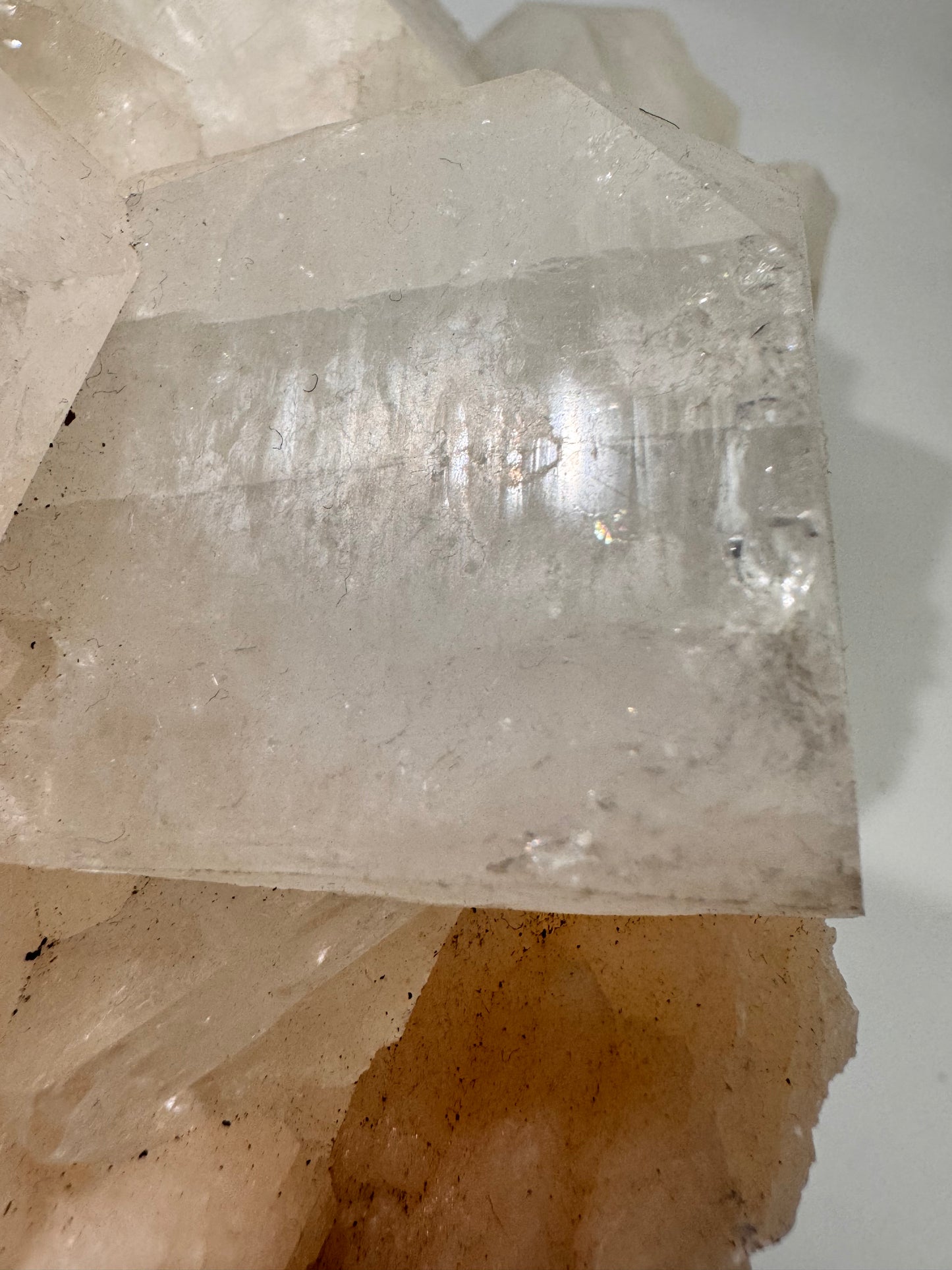 Apophyllite and Peach stone