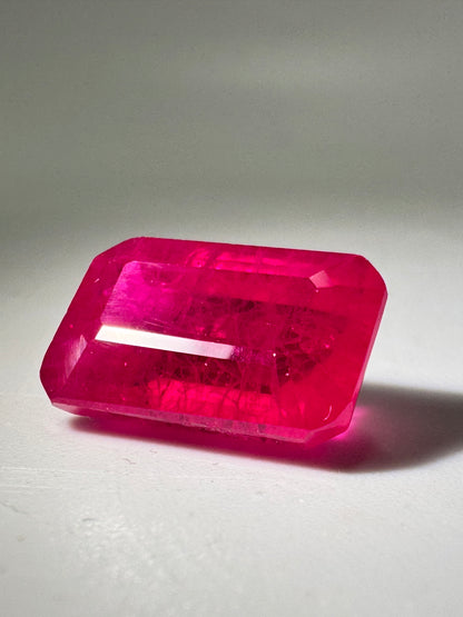 natural faceted ruby