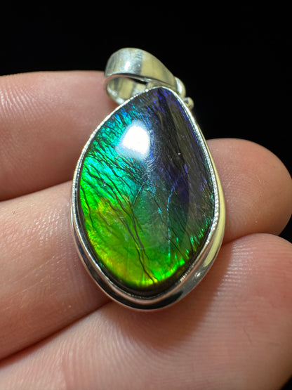 ammolite pendant