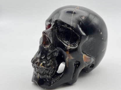 amber skull head